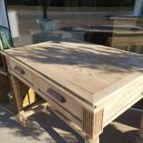 Raw wood desk