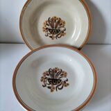 Set of 5 soup plates – Creil & Montereau – Œillet model