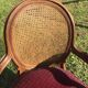Paire de fauteuils style Louis XVI cannage