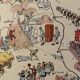 Old illustrated map of Auvergne - JP Pinchon