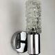 Pair of Targetti Sankey sconces, Murano faceted glass, Italy, 1970
