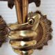 Pair of hand sconces bronze vintage brass