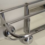 Vintage chrome wall coat rack