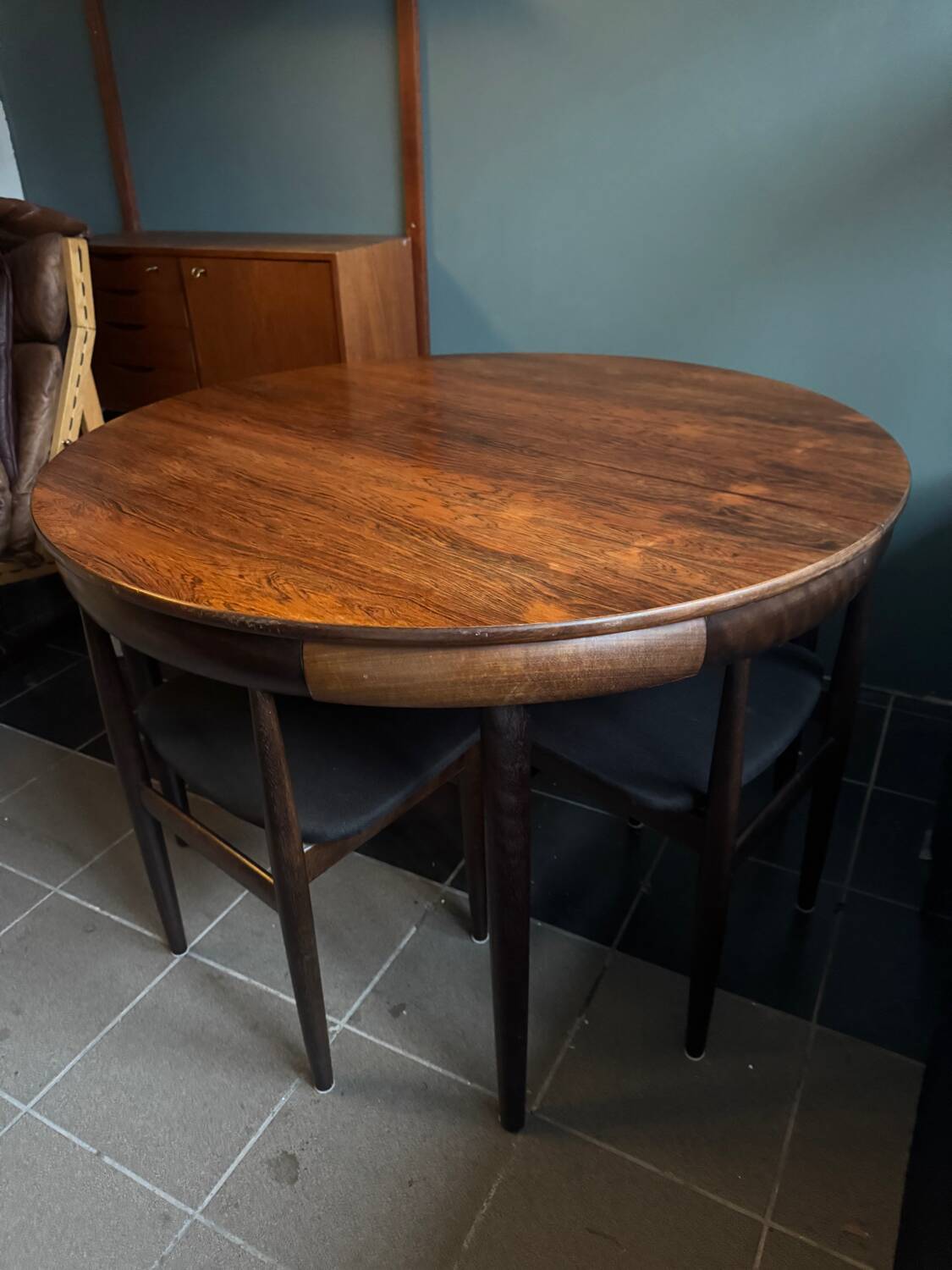 Roundette dining set by Hans Olsen, Denmark 1960s