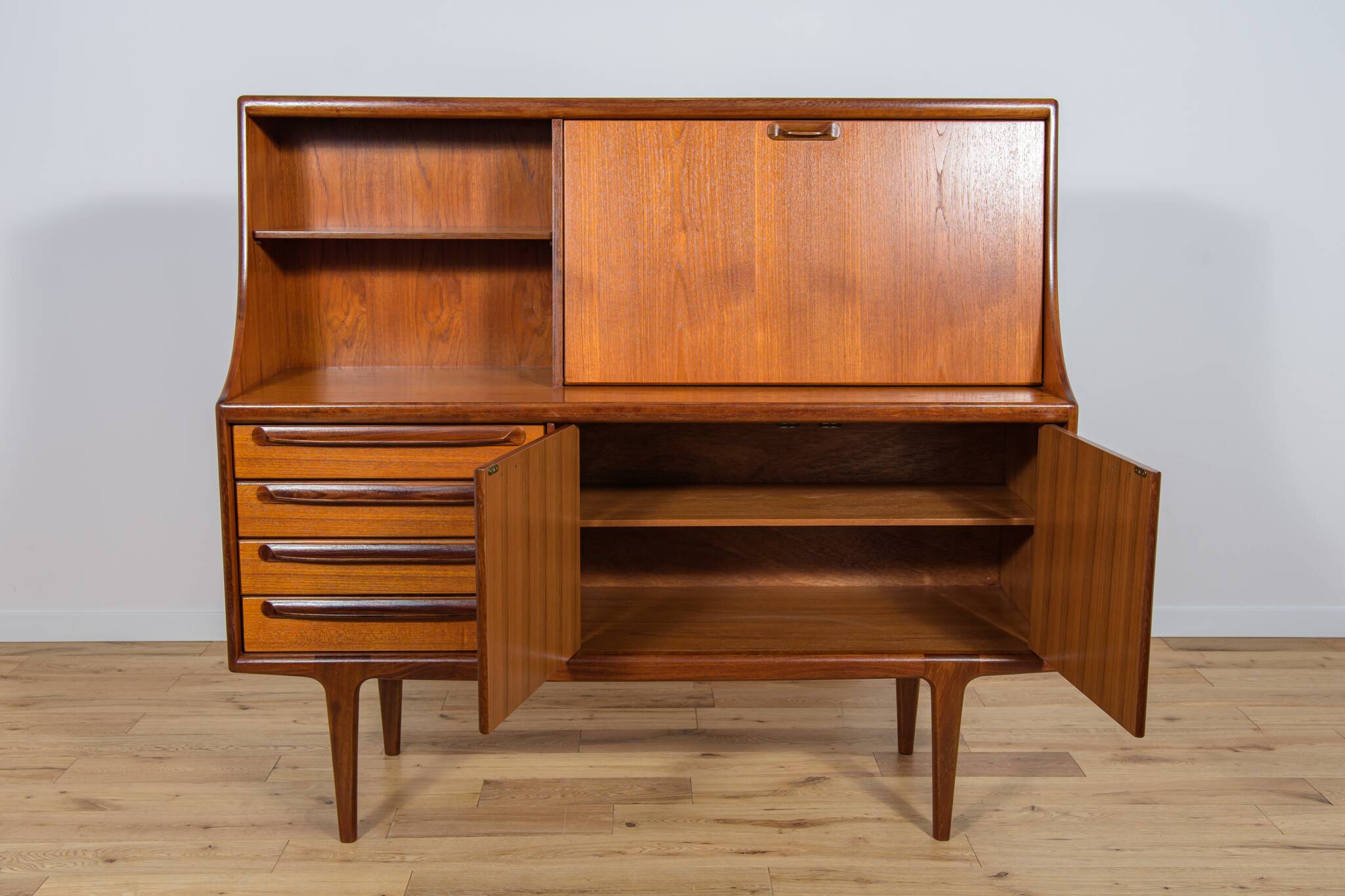 Mid-Century Teak High Sideboard by John Herbert for A. Younger Ltd, 1960s