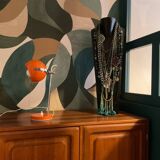 Orange eyeball table lamp