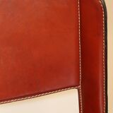 Matteo Grassi high stool in leather and metal