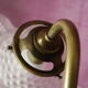 Lampe tulipe articulée art nouveau laiton