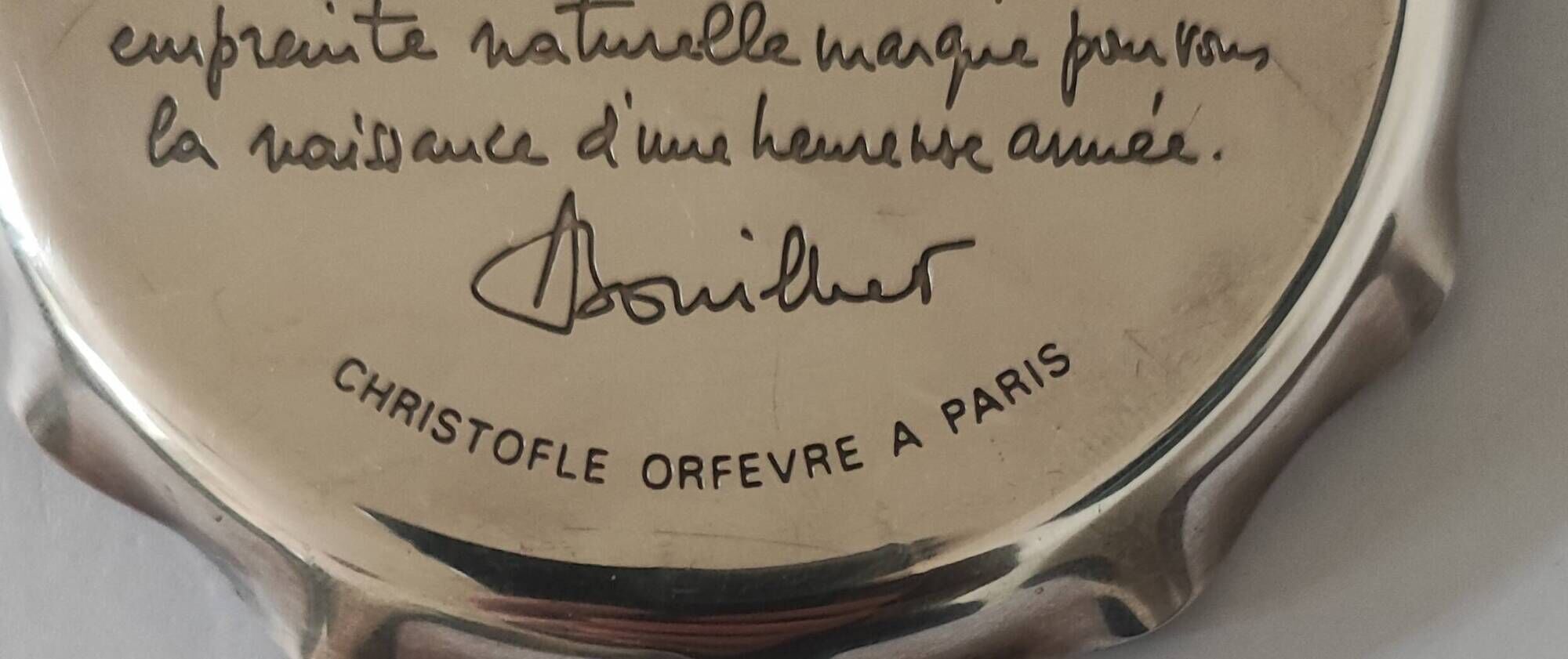 Coupelle Christofle J.Sitoleux feuille de capucine
