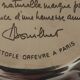 Coupelle Christofle J.Sitoleux feuille de capucine