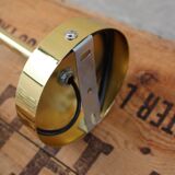 Brass and moulded glass sconce