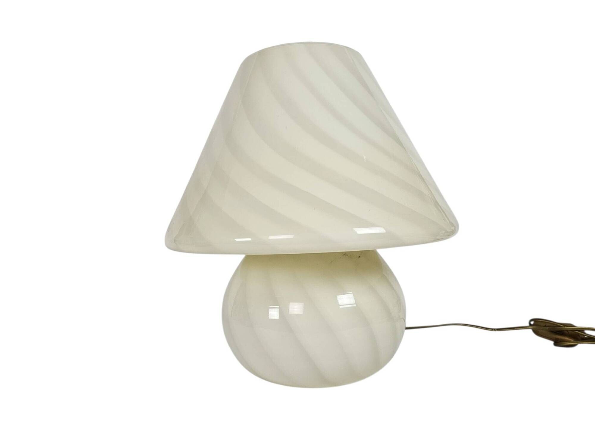 XL - Murano - Vetri- Venini - mushroom lamp - spiral lamp - Swirled Glass l