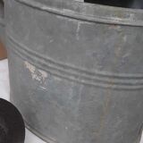 Zinc watering can with iron apple