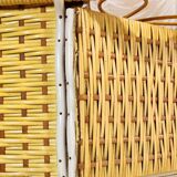 Rattan bread bin 1960