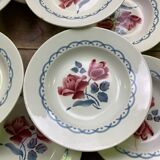 Lot of 10 soup plates Digoin model Cannes