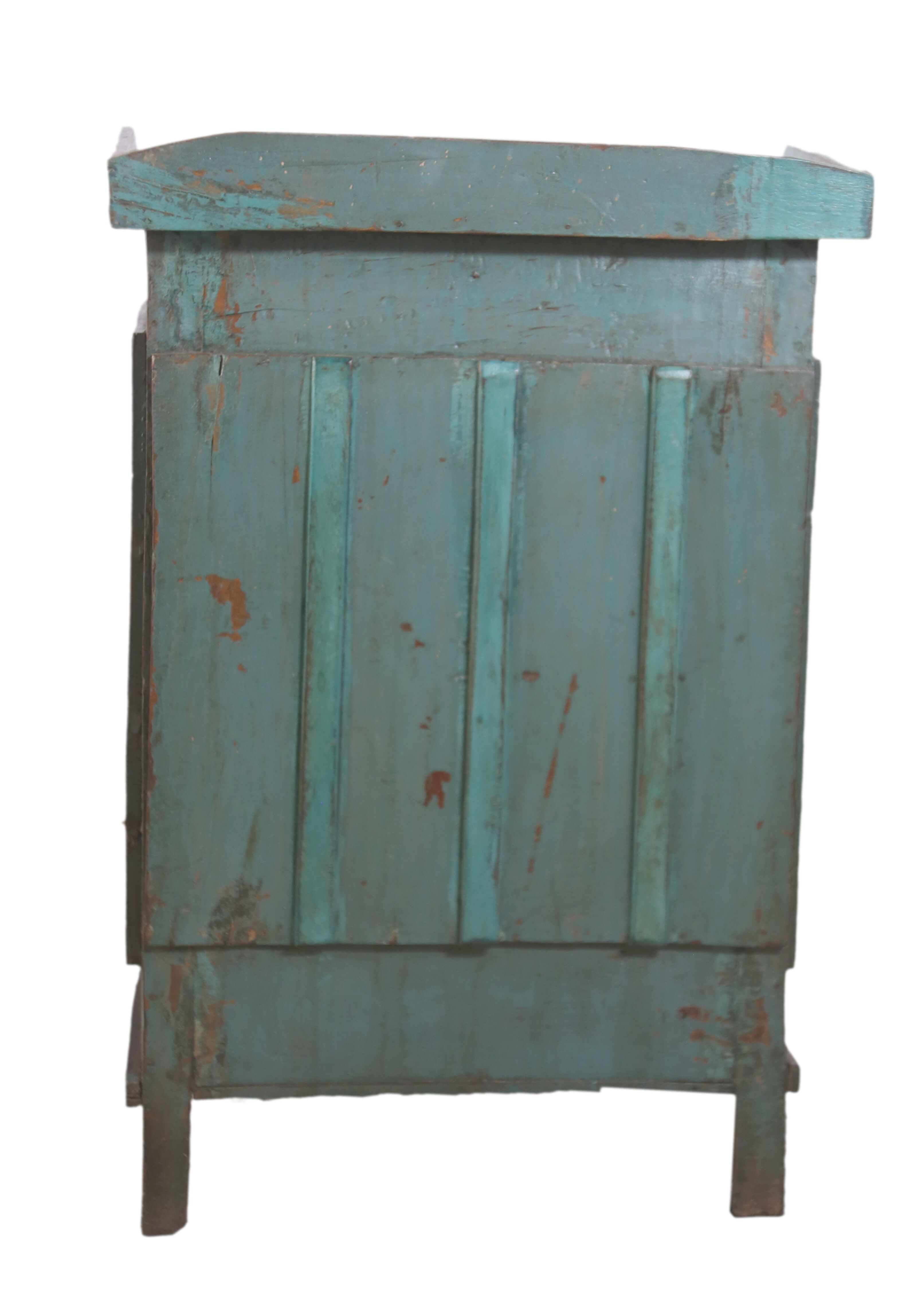 Bedside in ancient Burmese teak