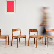 Set of four dining chairs by Niels O. Møller