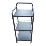 Small gray bedside table, in iron
