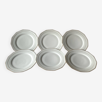 Assiettes plates porcelaine de Limoges