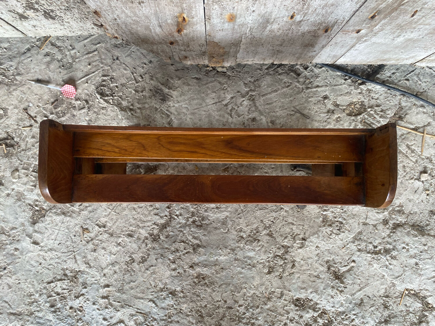 Indian Wall Shelf Vintage Wood Kitchen Storage #D940