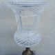 Imposing Médicis vase in cut crystal on a pedestal, created by Vaudeville at Baccarat.