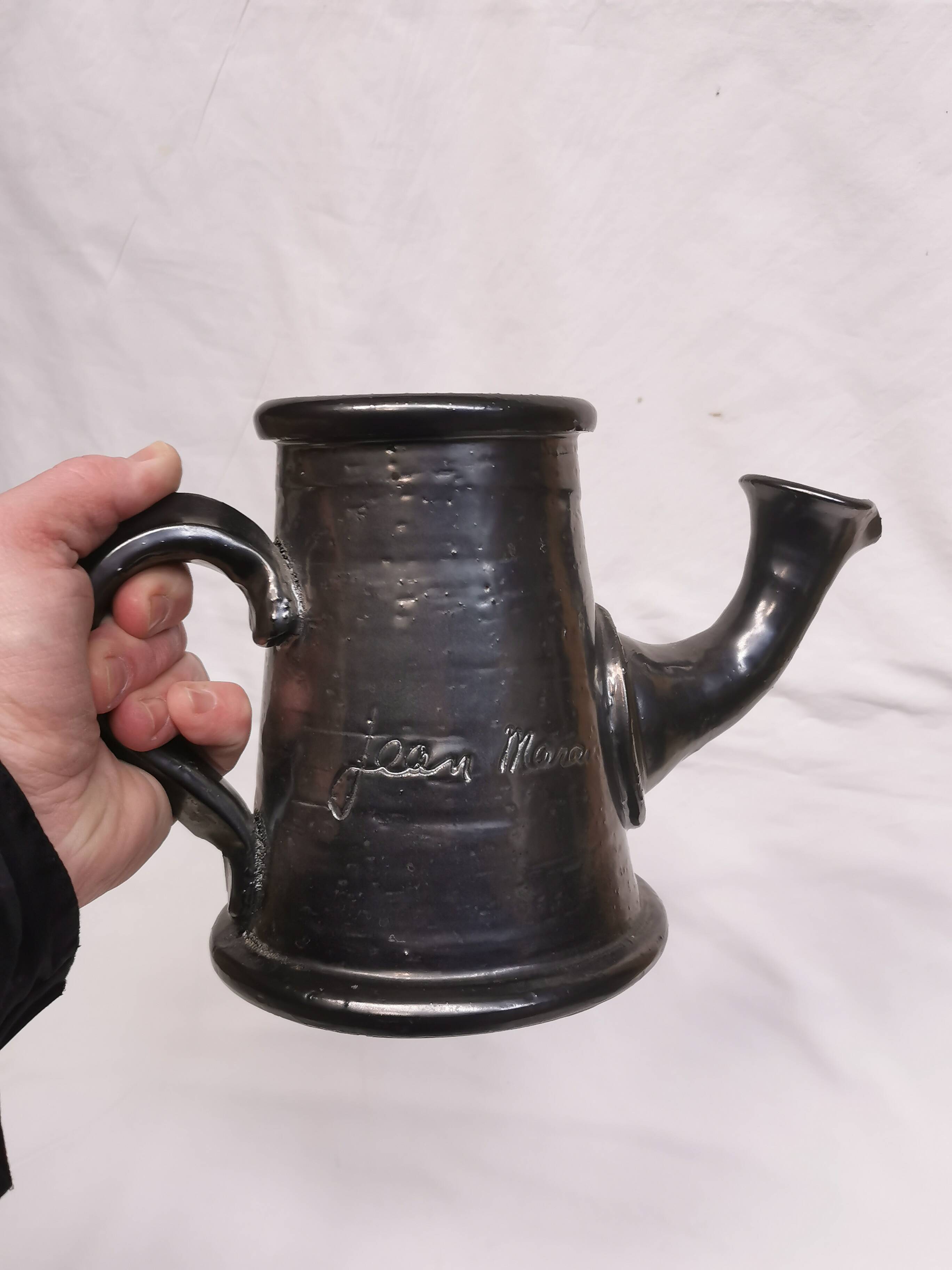 Coffee pot / jug. ceramic signed jean marais