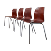 Série de 4 chaises Pagholz années 60