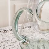 Carafe verre soufflé avec compartiment