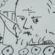 Pablo picasso: the train journey, signed quadrichromy