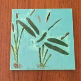 Pond earthenware tile - vintage