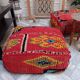 Handmade Berber pouf in wool 60 X 60 X 20 CM