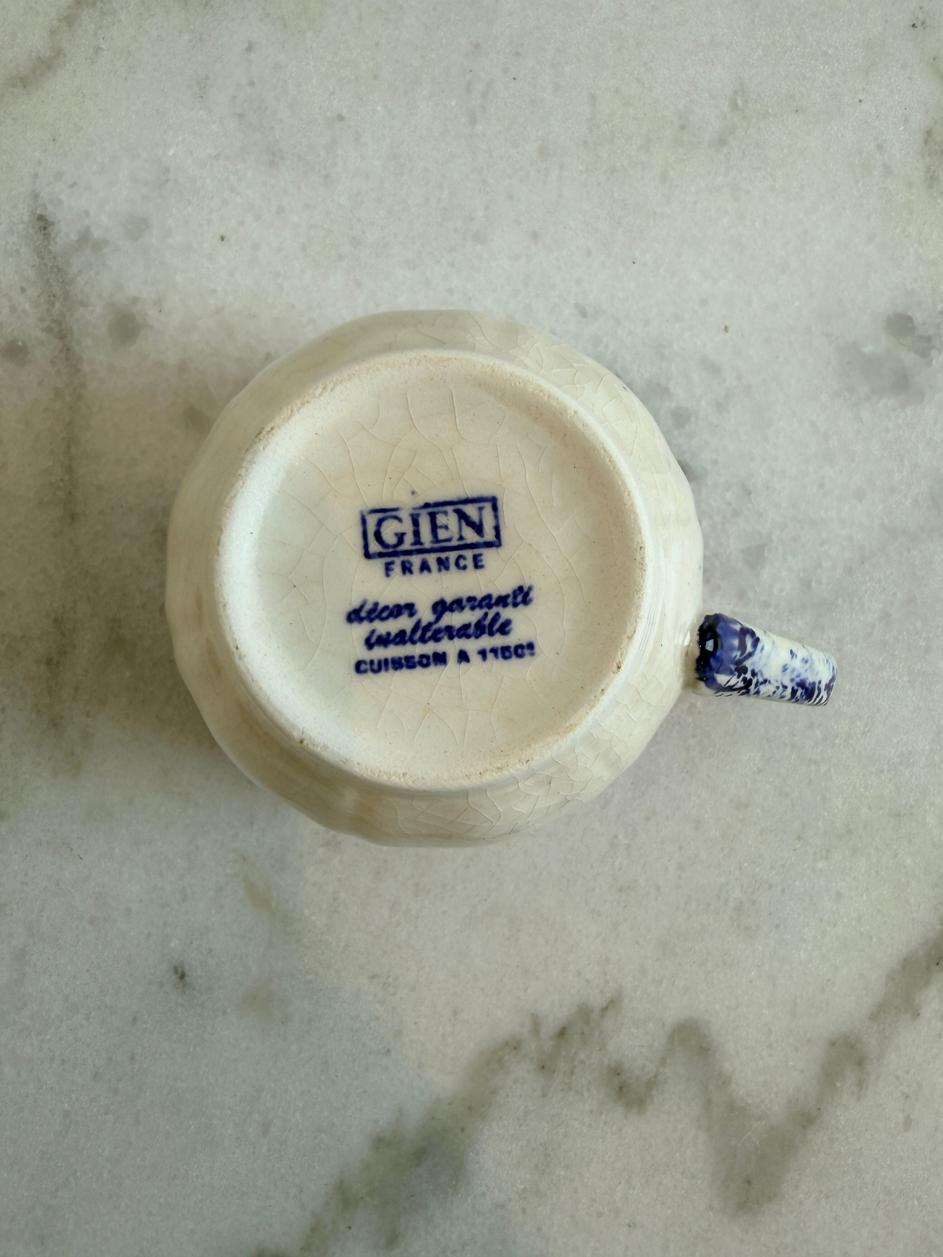 A cup made of ironstone - Gien
