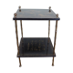 Table Maison Baguès Paris, bronze bambou et laque de chine