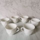 Porcelain cups and saucers Limoges Bernardaud