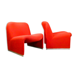 Set of 2 Alky armchairs by Giancarlo Piretti for Castelli, 1970s