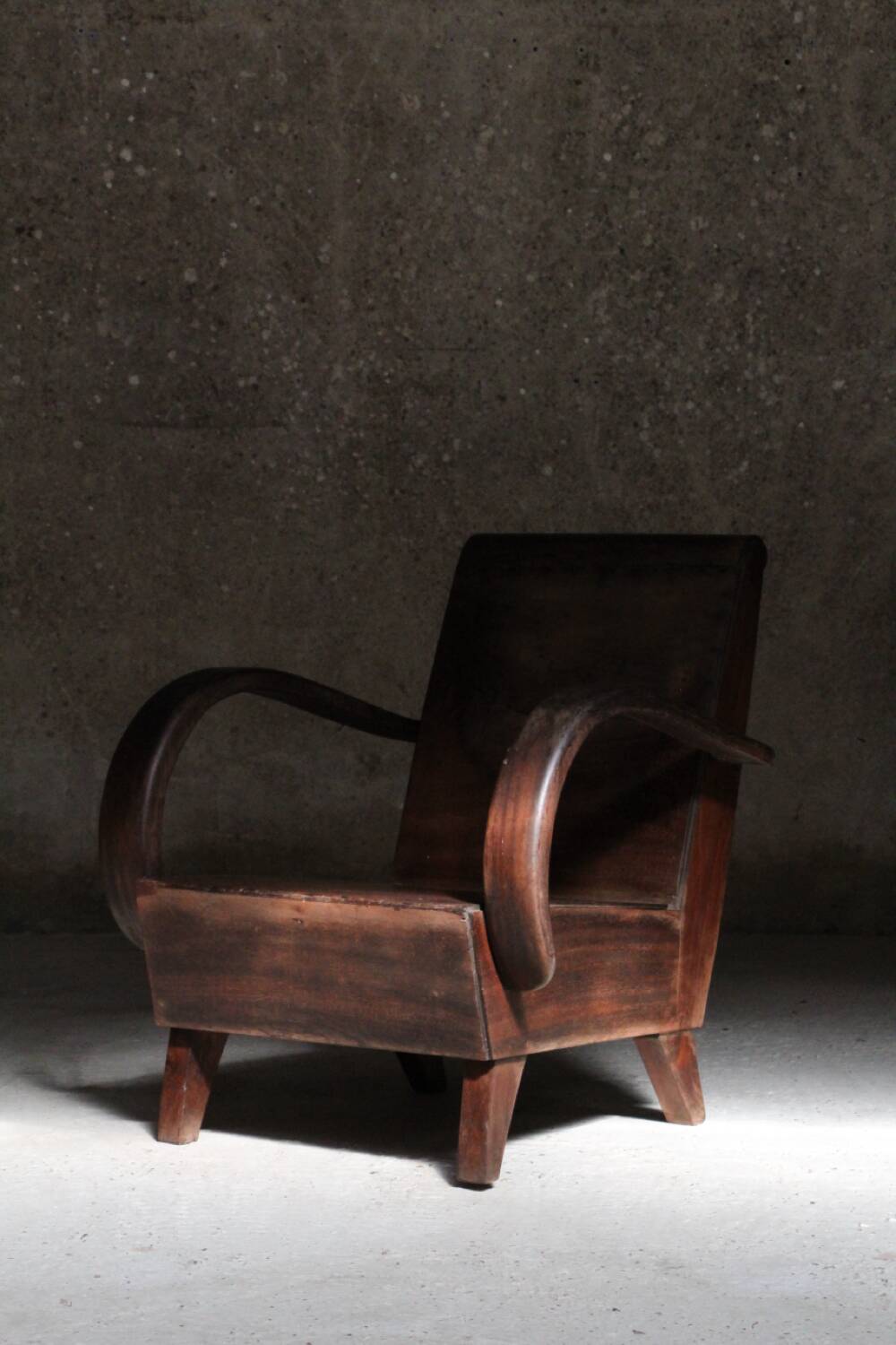 Art Deco design armchair all wood 1930