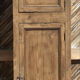 Bonnetiere / armoire étroite ancienne en chêne massif brut