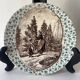 6 assiettes décoratives Sarreguemines - Arbres fruitiers