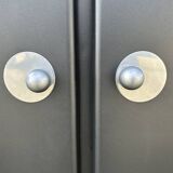 Metal kitchen cabinet, ball handles, 1950s