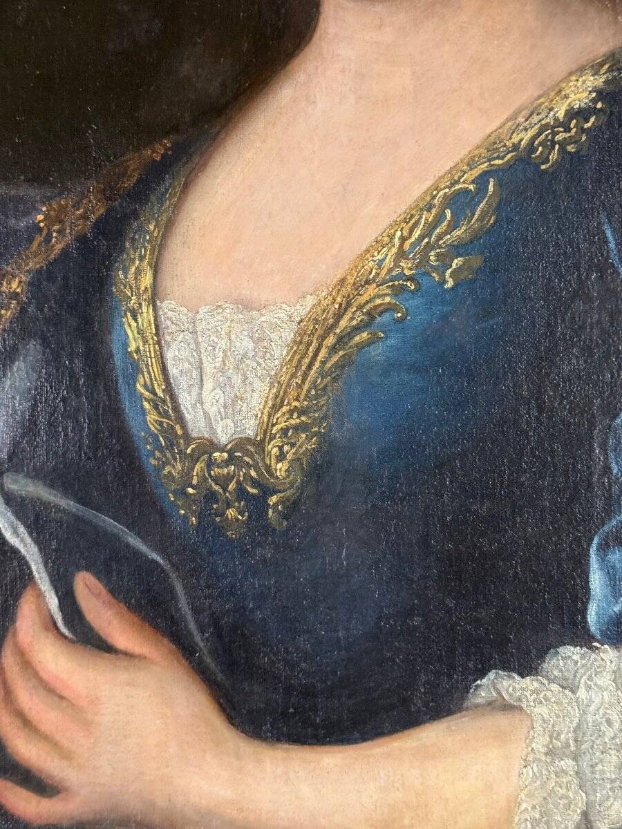 Portrait of a lady of quality, oil on canvas, 18th century.