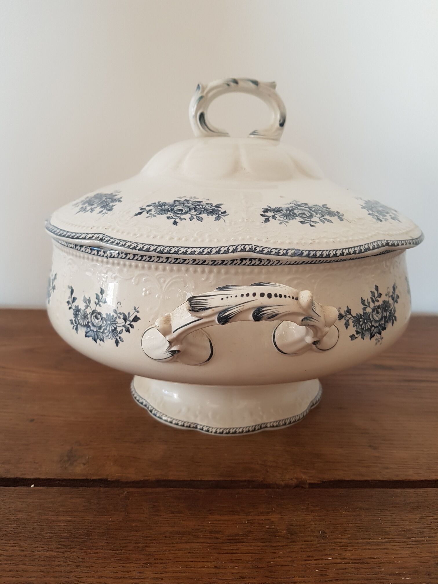 Compotier and saucer Badonviller model Richelieu