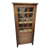 Tall Solid Wood Display Cabinet with Crossbars – Chic Country Style