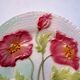 Saint Clément Art Deco decorative plate: Red poppies