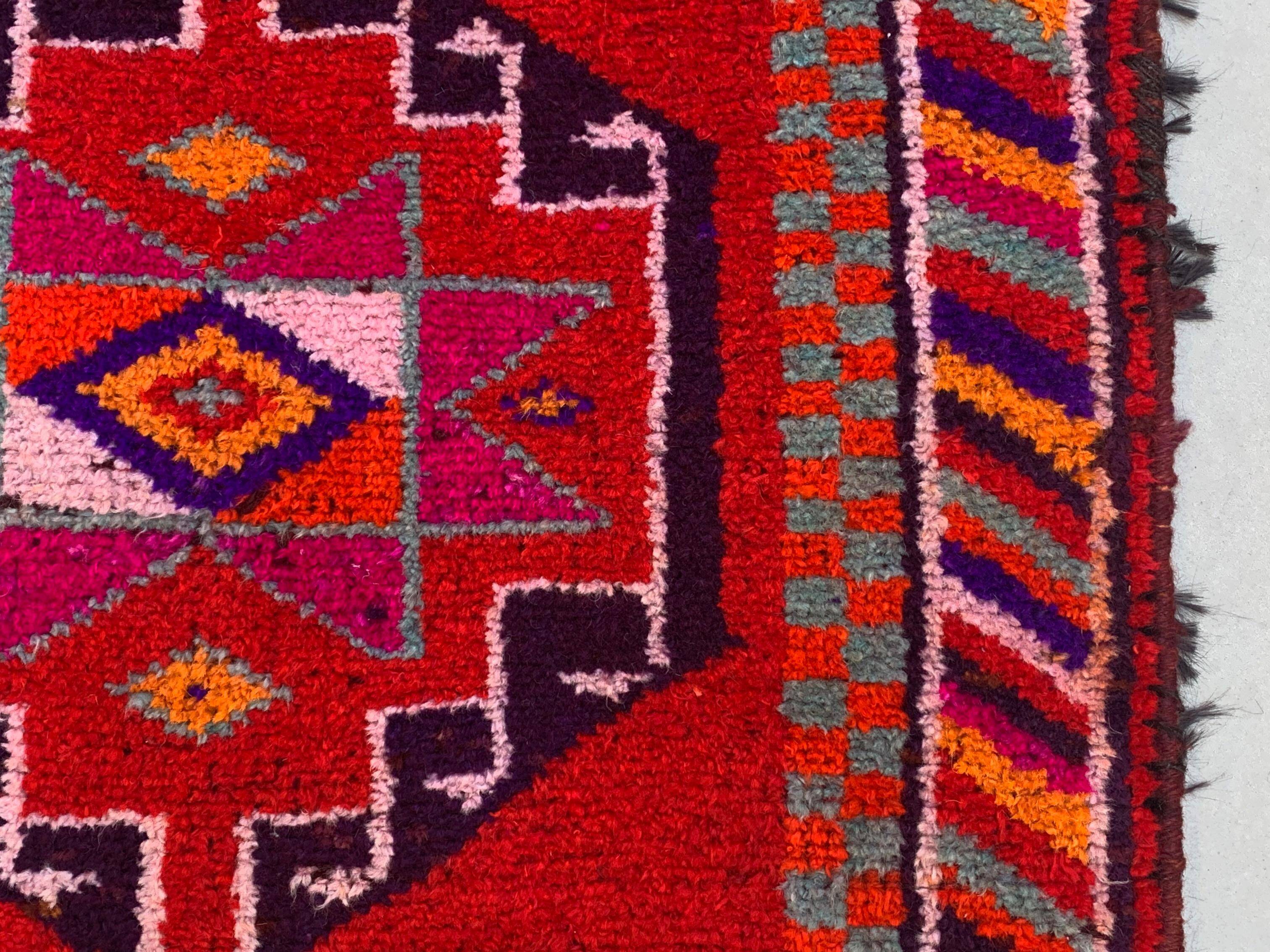 Vintage Turkish  Tribal Runner 417x94 cm veg dye wool rug tribal, handmade