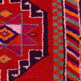 Vintage Turkish  Tribal Runner 417x94 cm veg dye wool rug tribal, handmade