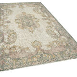Hand-Knotted Decorative Turkish Beige Carpet 176 cm x 300 cm - 25022