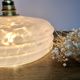 Vintage lampshade wall lamp in pink Clichy glass