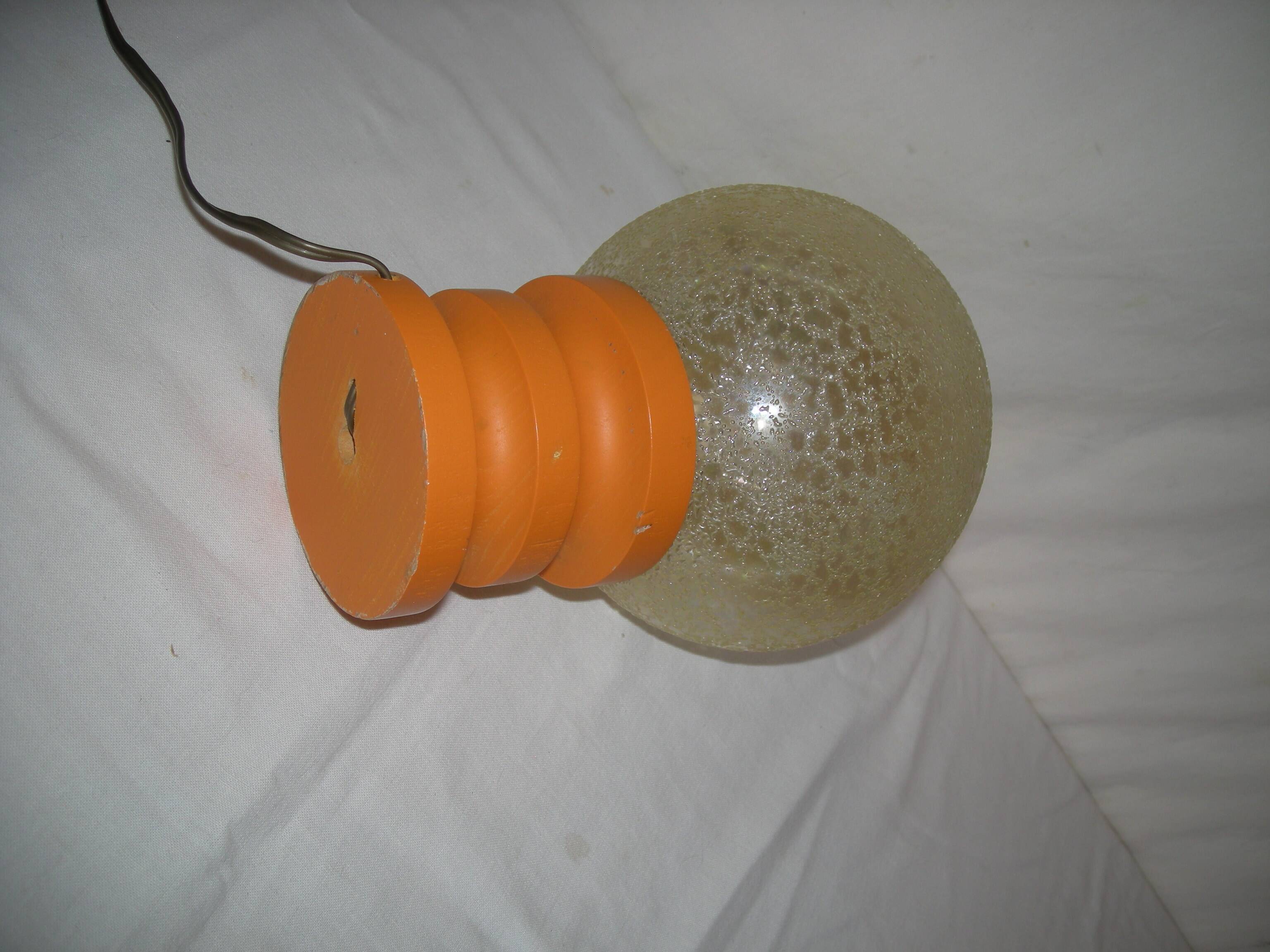 Lampe en bois tourné des années 60 - 70