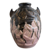Stoneware ear vase, Gilbert Métenier, art deco