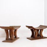 Pair of African Ashanti stools